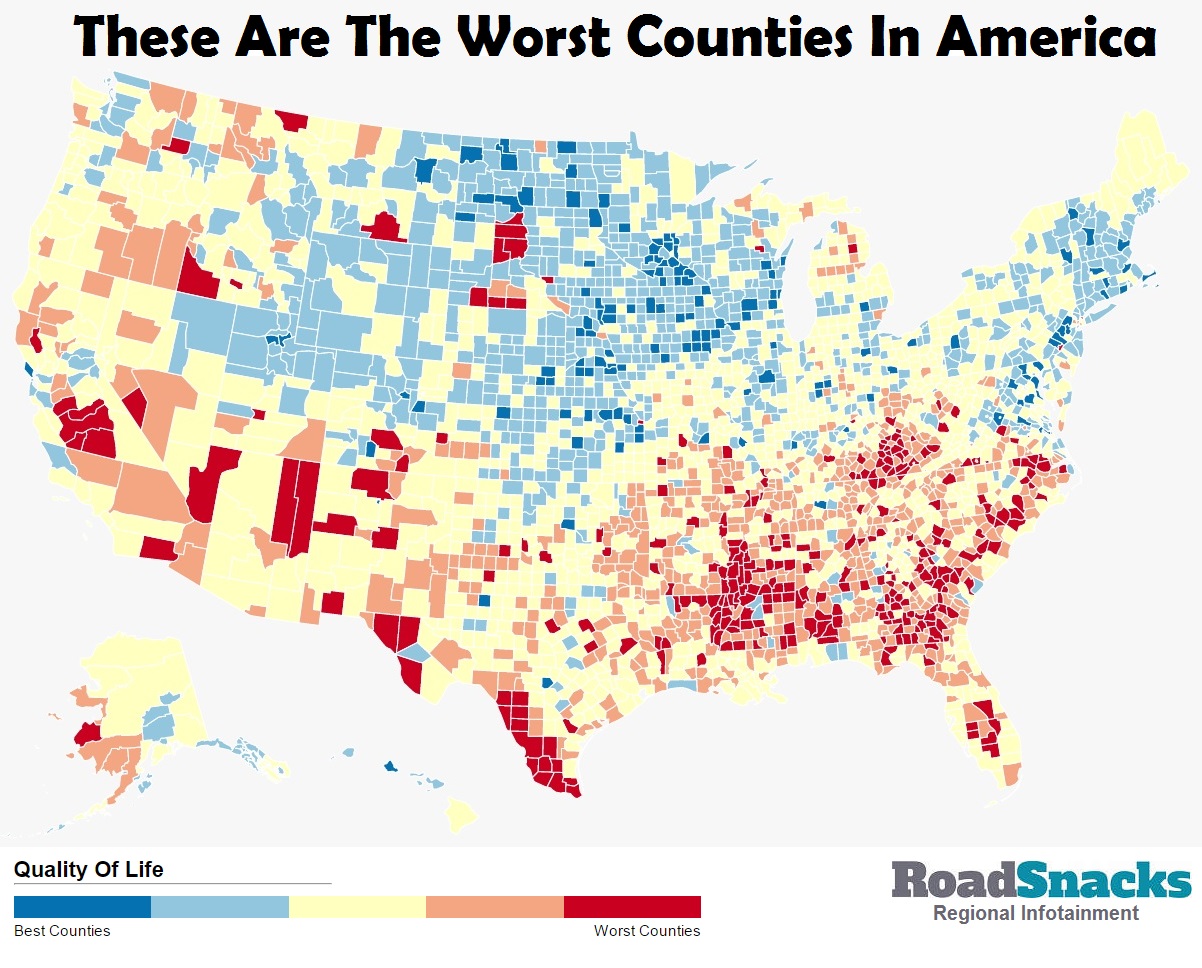 10 Worst Counties In The United States [2023] RoadSnacks