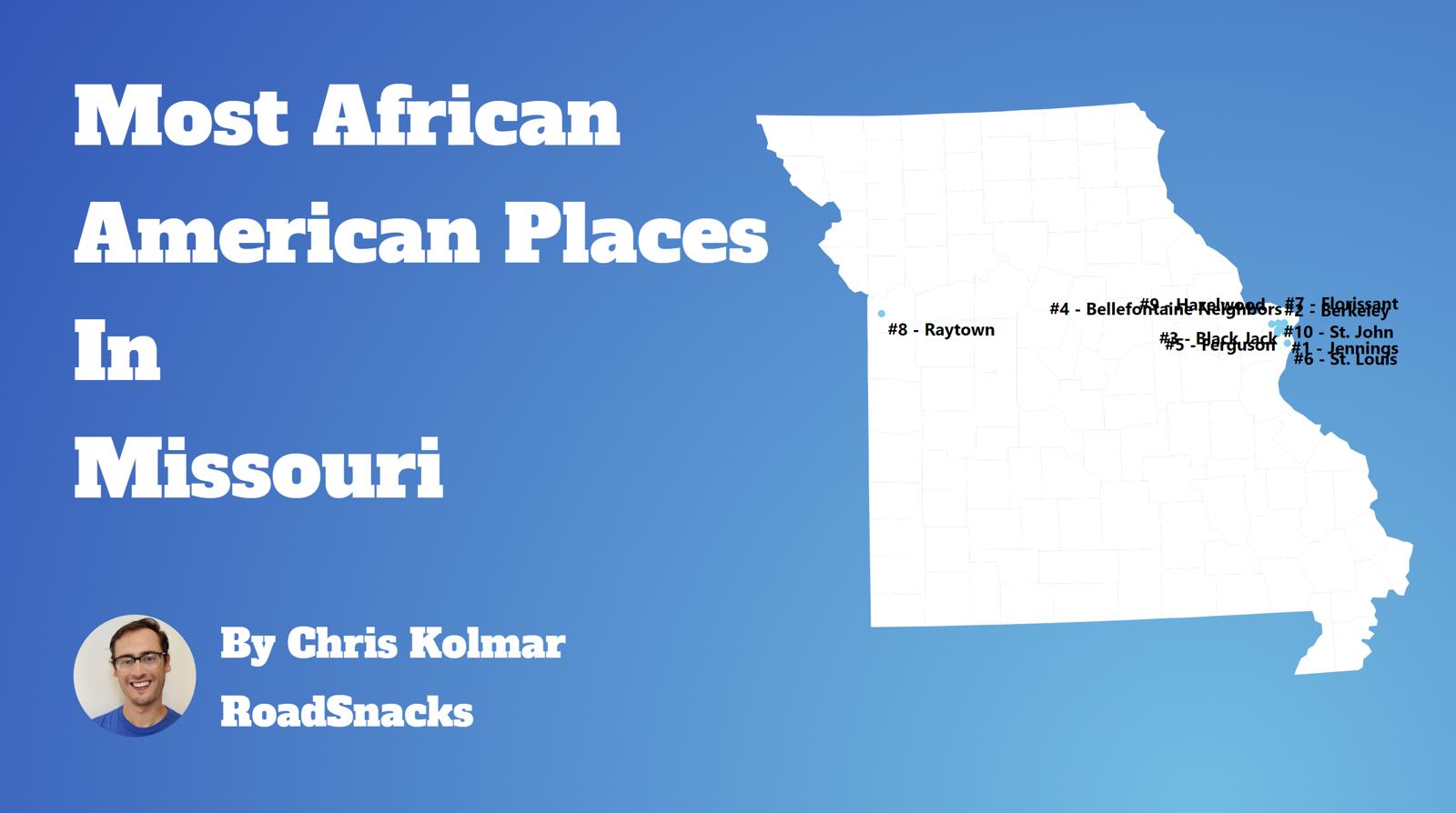 Cities With Highest Black Population In Missouri Map