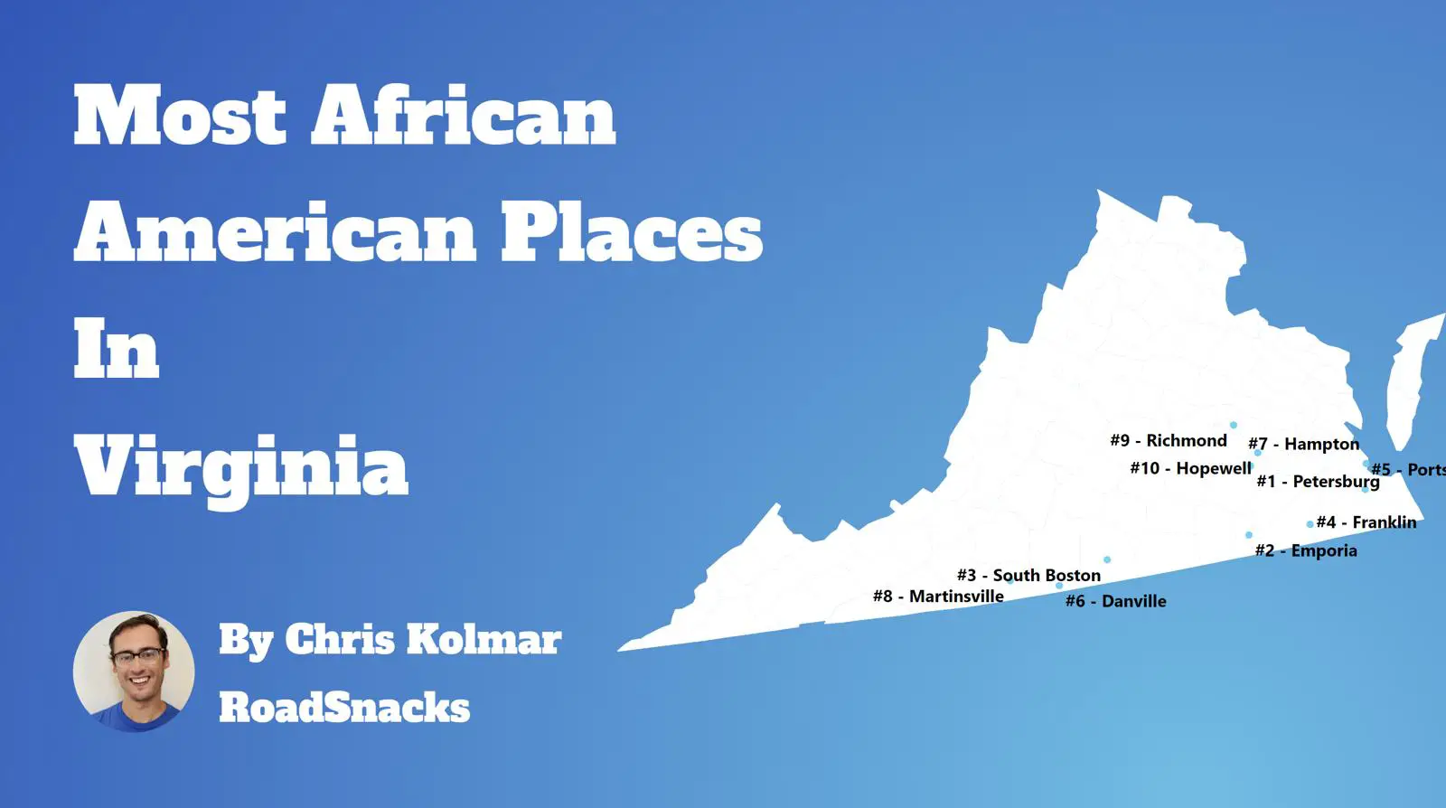 Cities With Highest Black Population In Virginia Map
