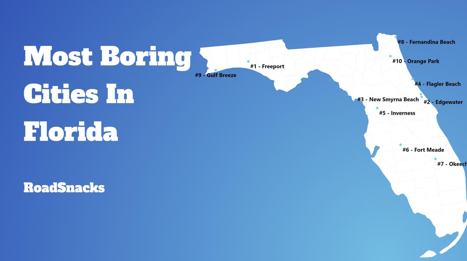 Most Boring Places In Florida Map