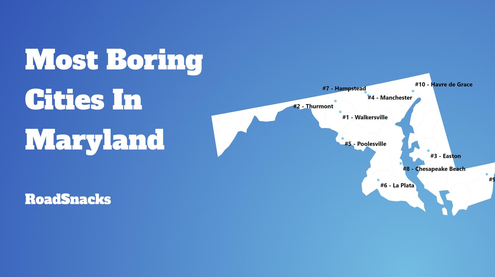 Most Boring Places In Maryland Map
