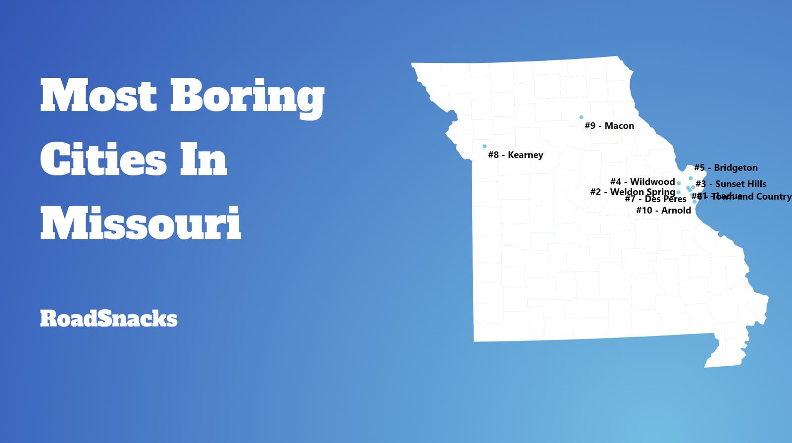 Most Boring Places In Missouri Map
