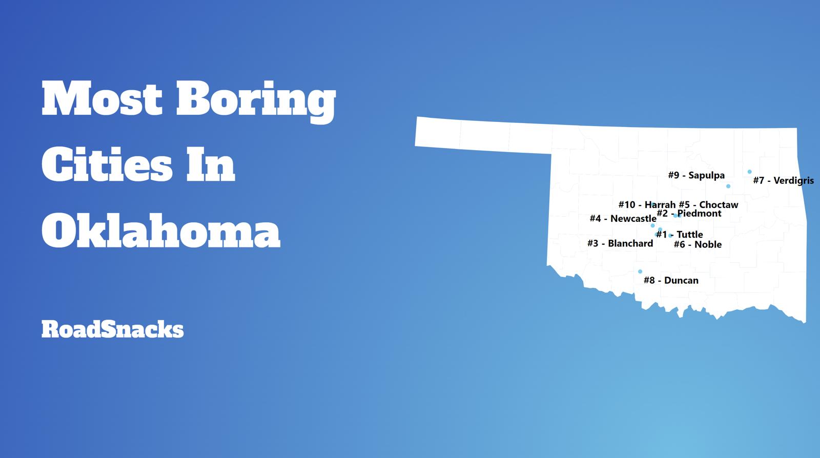 Most Boring Places In Oklahoma Map
