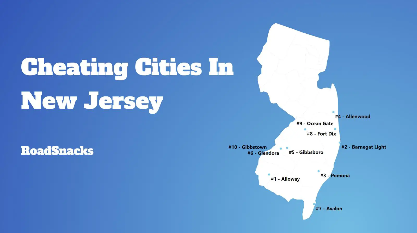 Most Ashley Madison Accounts Per Capita In New Jersey Map