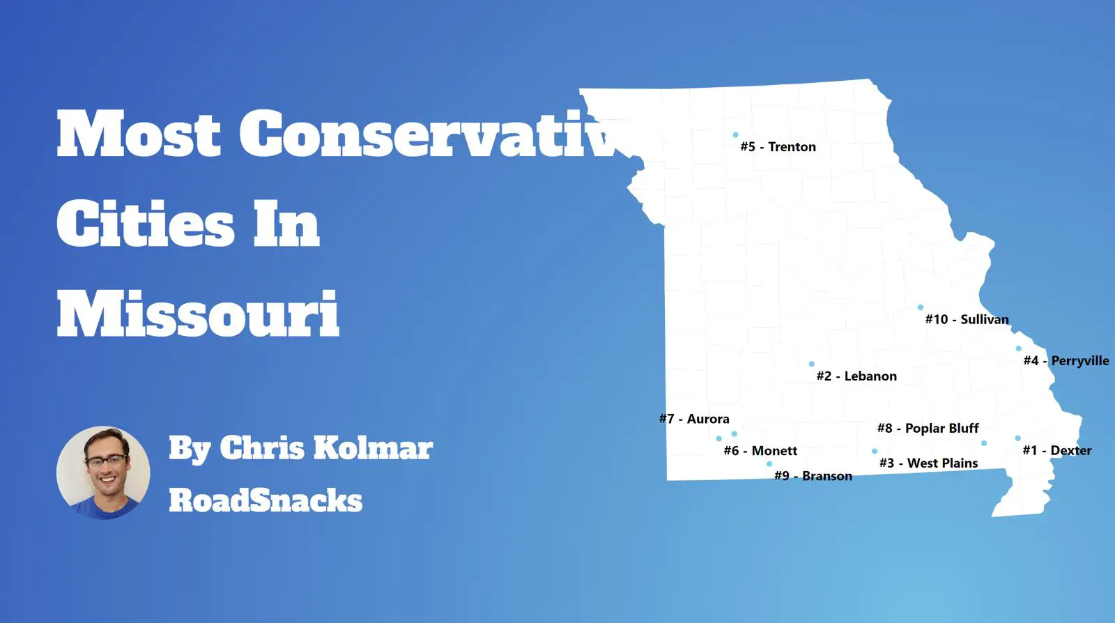Most Conservative Cities In Missouri Map