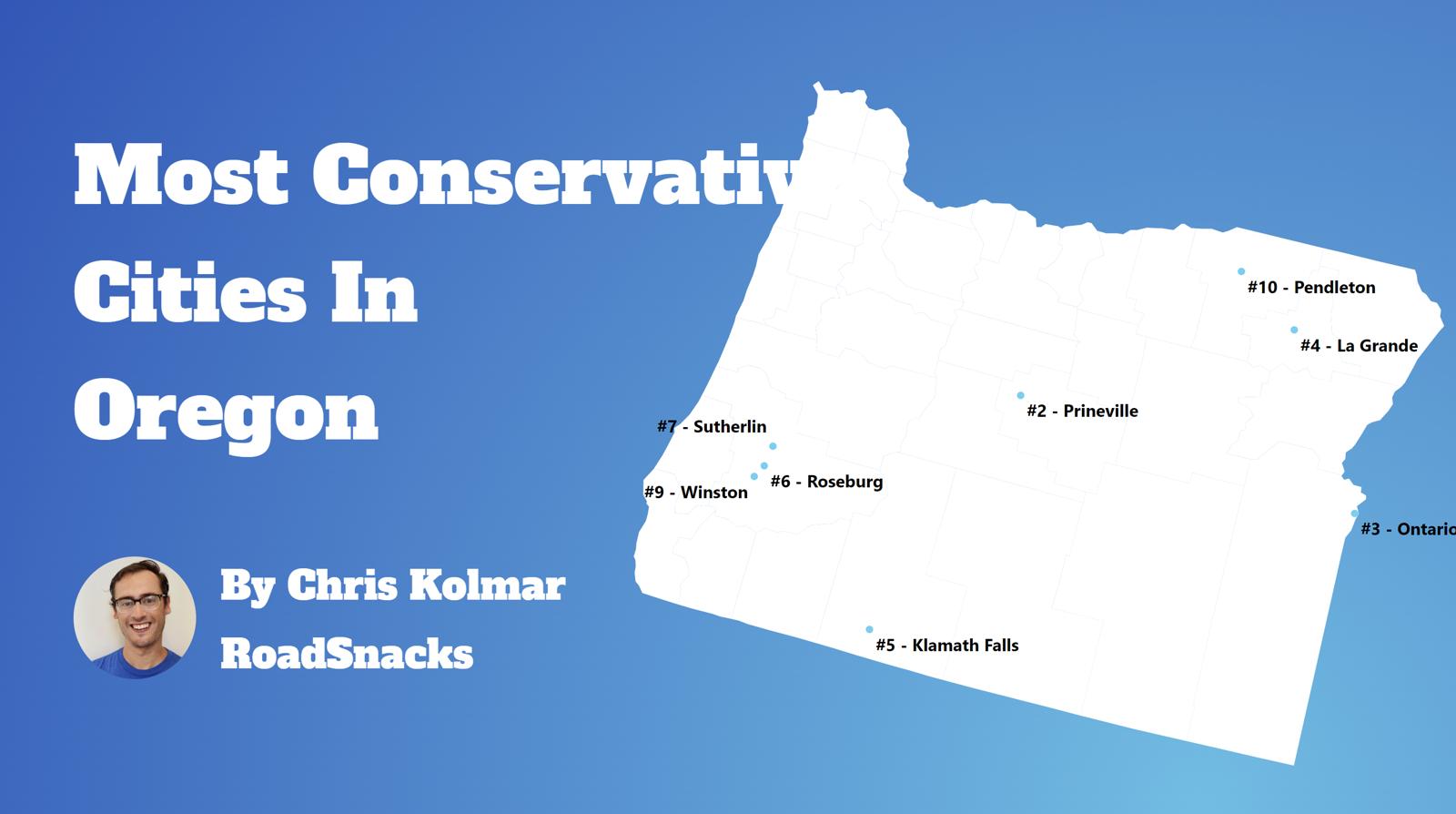 Most Conservative Cities In Oregon Map