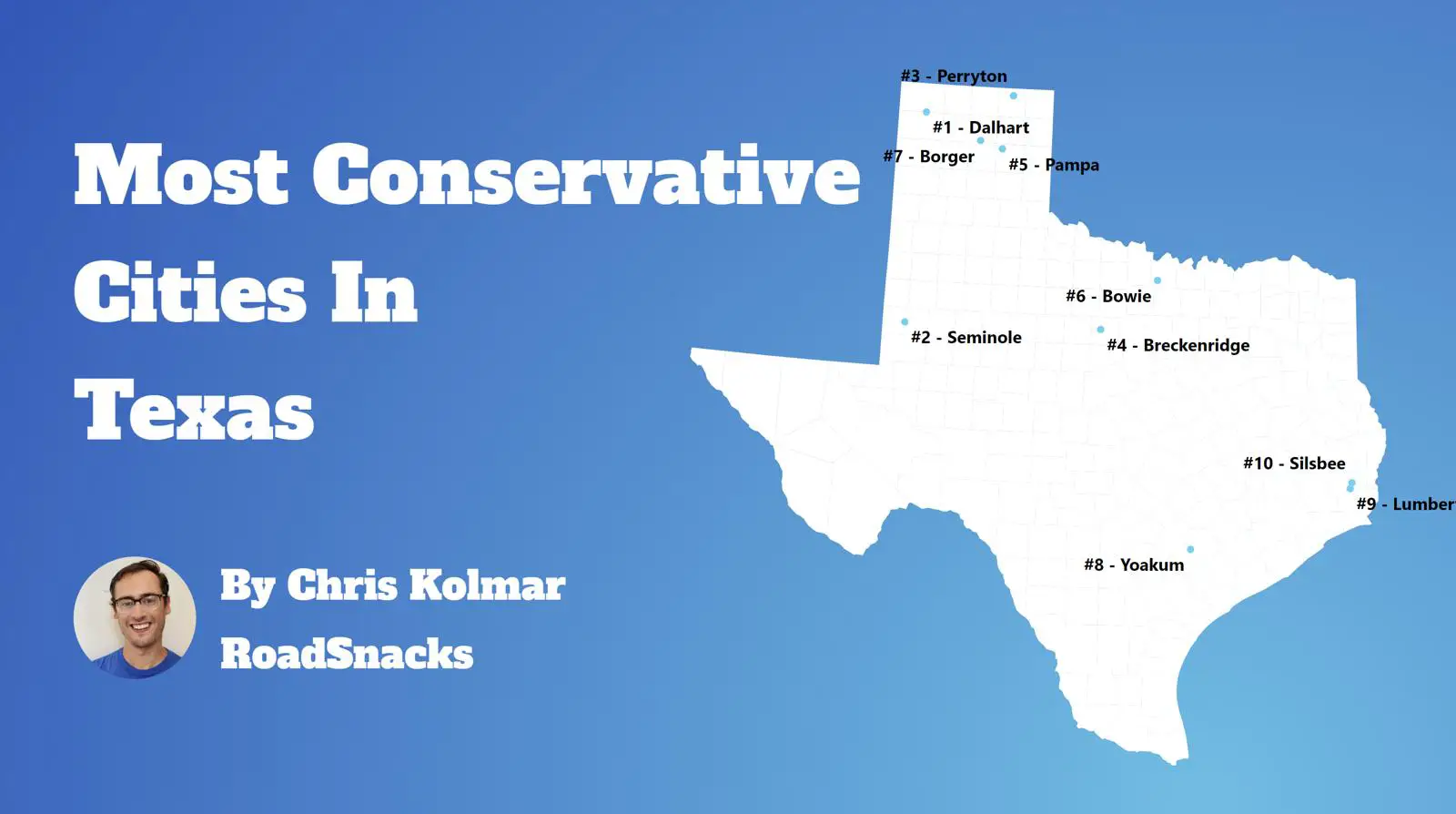 Most Conservative Cities In Texas Map