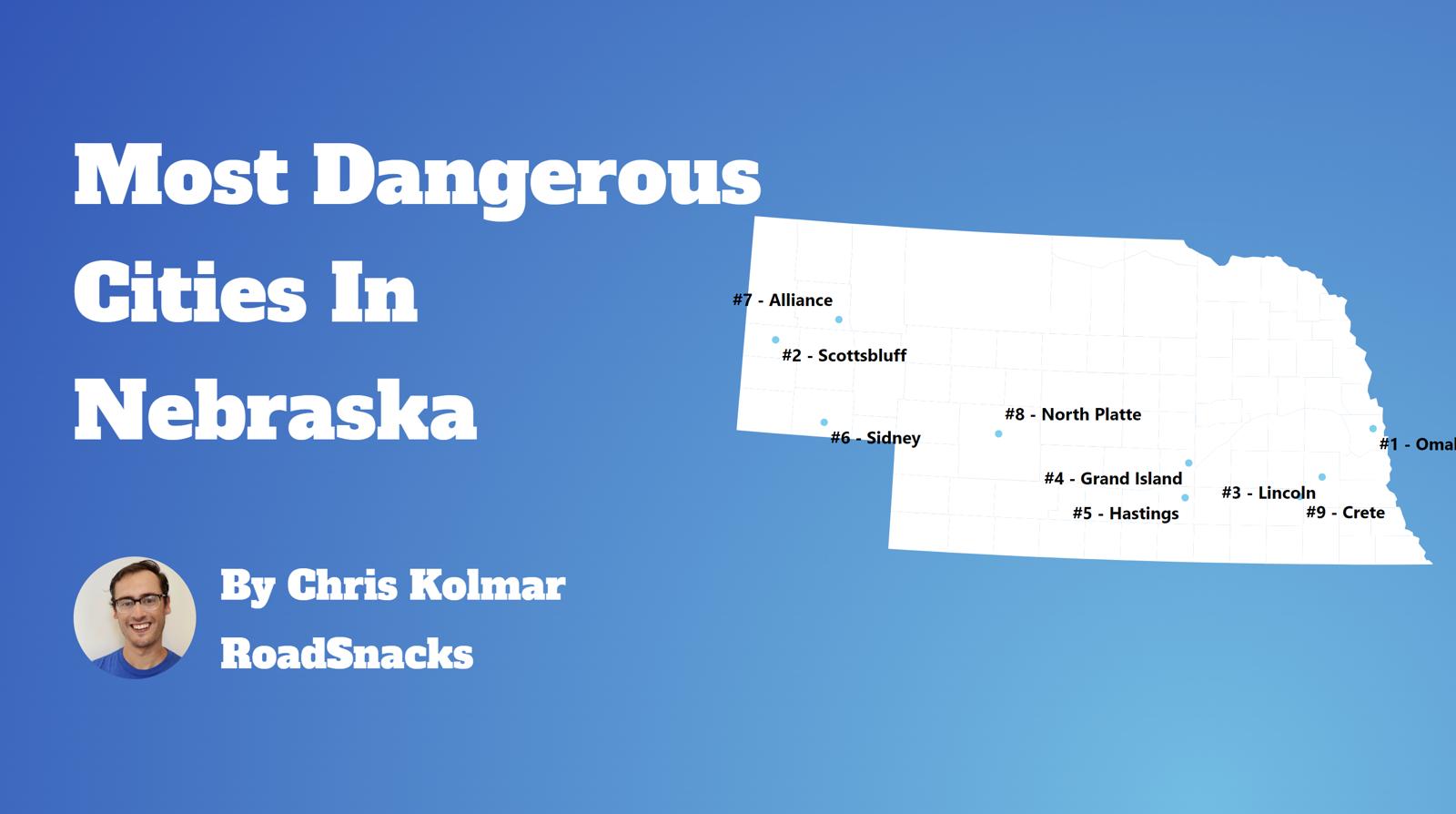Most Dangerous Cities In Nebraska Map