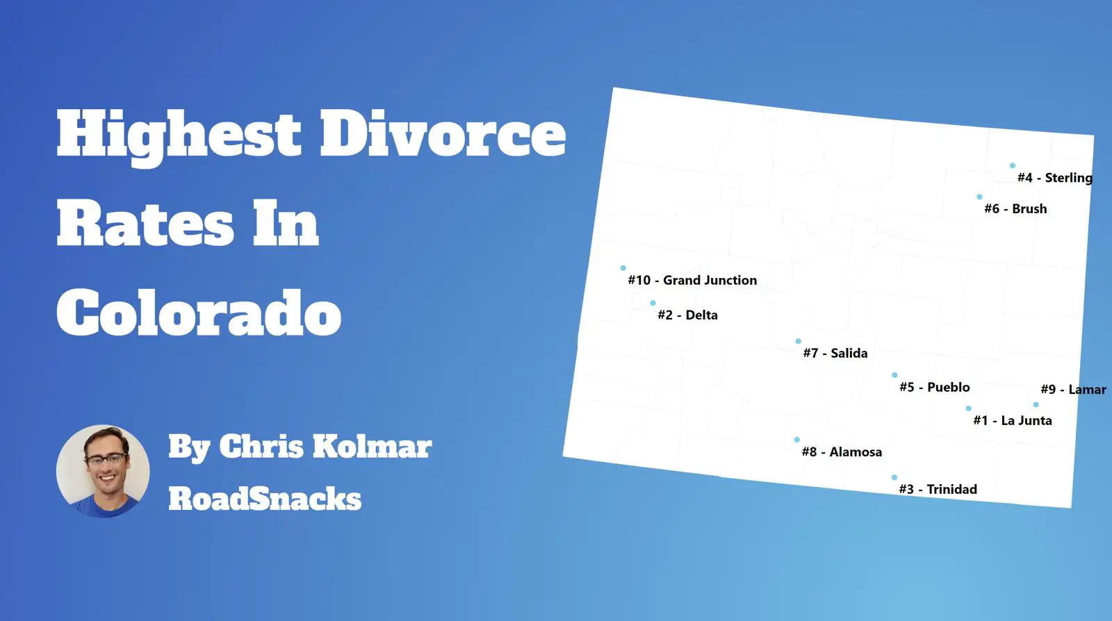 Cities With Highest Divorce Rate In Colorado Map