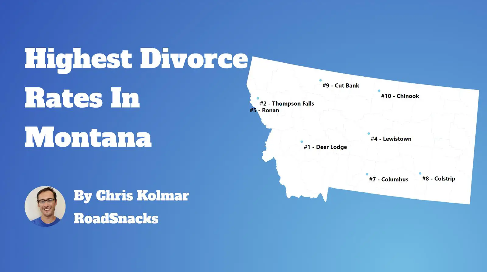 Cities With Highest Divorce Rate In Montana Map