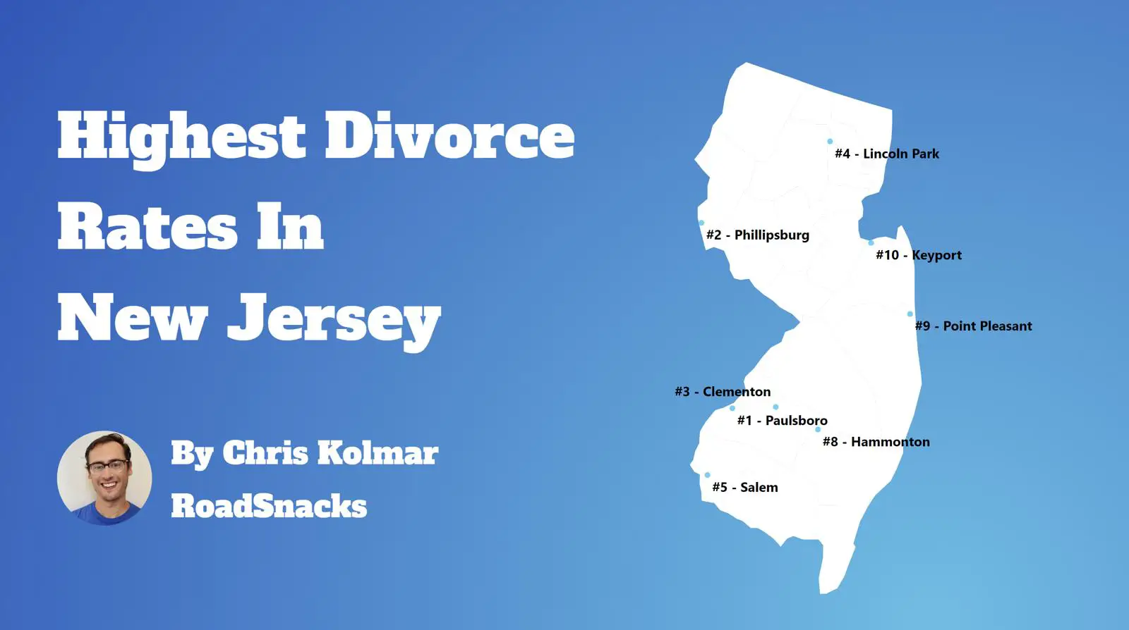 Cities With Highest Divorce Rate In New Jersey Map