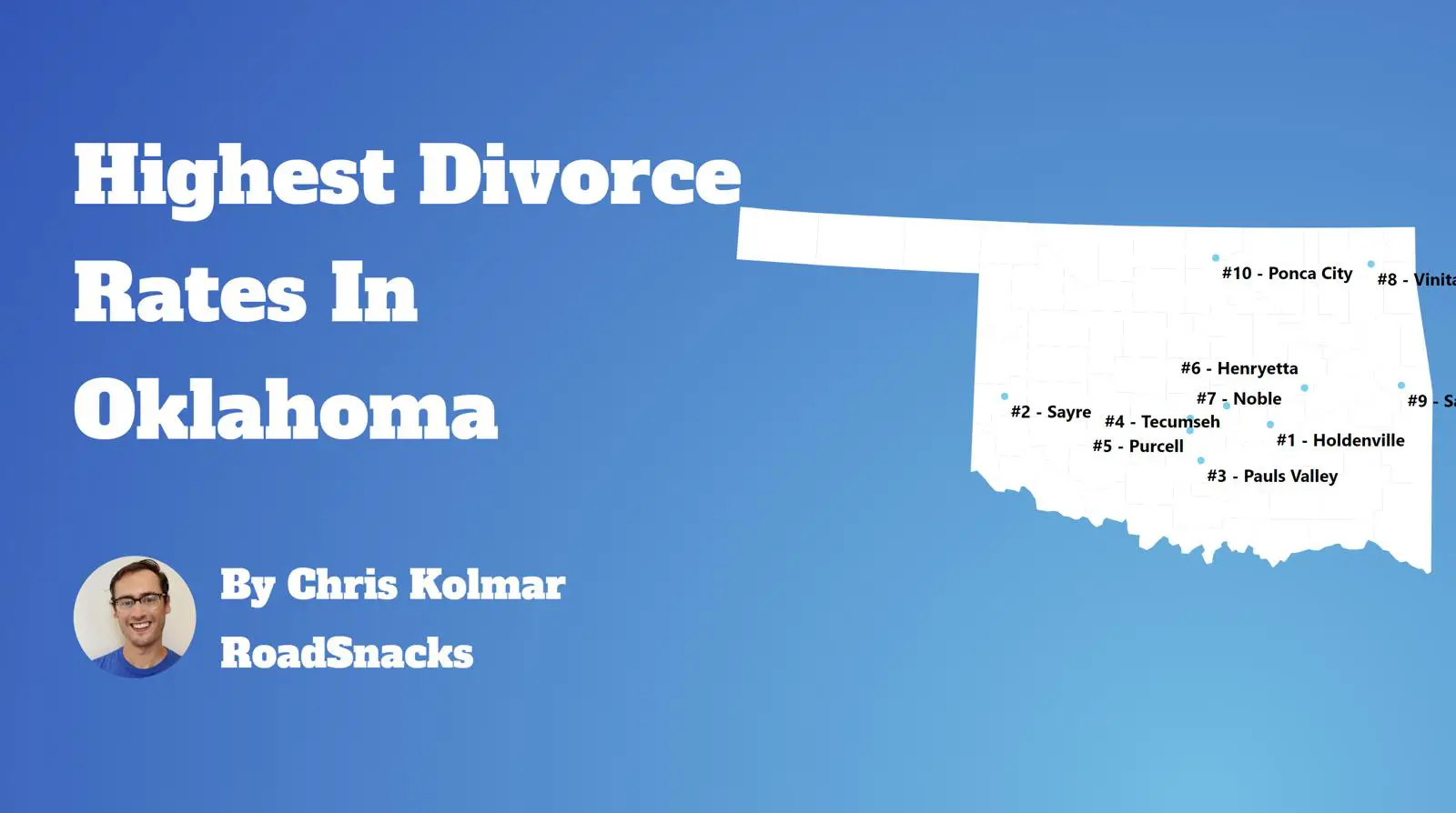 Cities With Highest Divorce Rate In Oklahoma Map