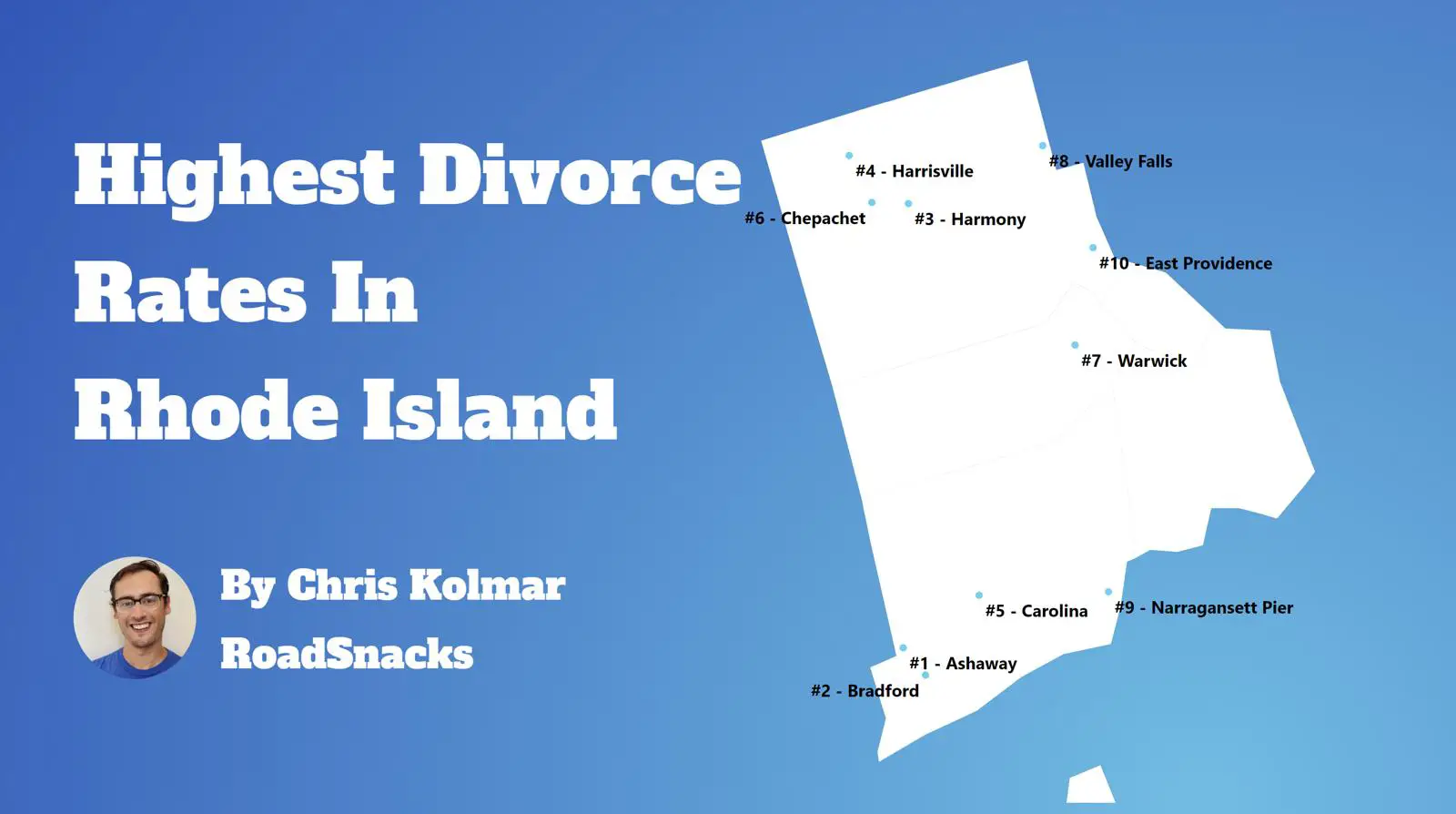 Cities With Highest Divorce Rate In Rhode Island Map