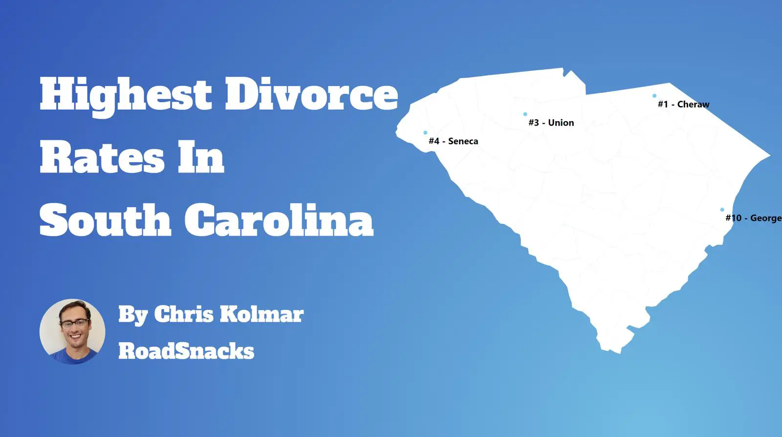 Cities With Highest Divorce Rate In South Carolina Map