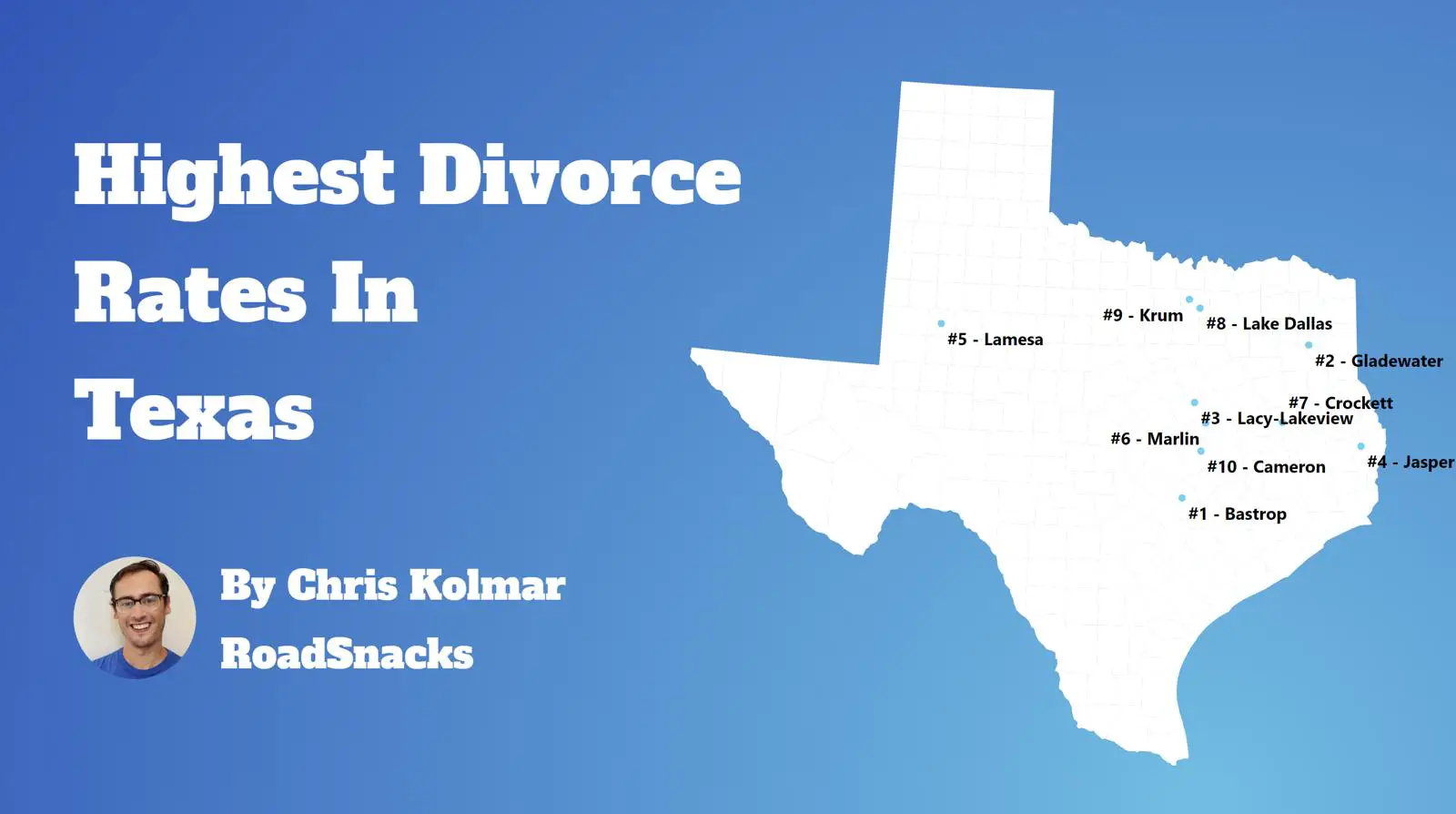 Cities With Highest Divorce Rate In Texas Map