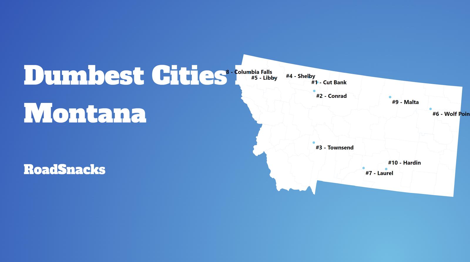 Dumbest Cities In Montana Map