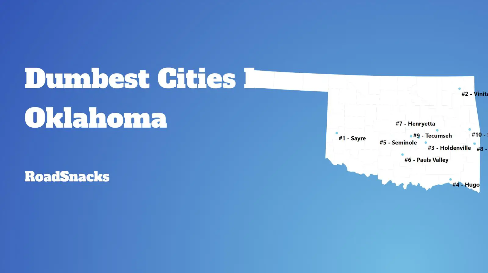 Dumbest Cities In Oklahoma Map