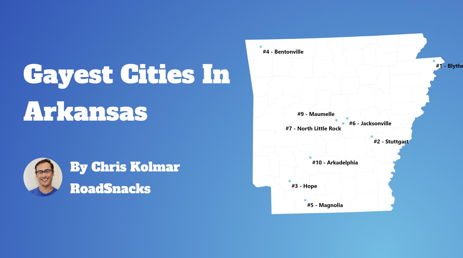 Gayest Cities In Arkansas Map