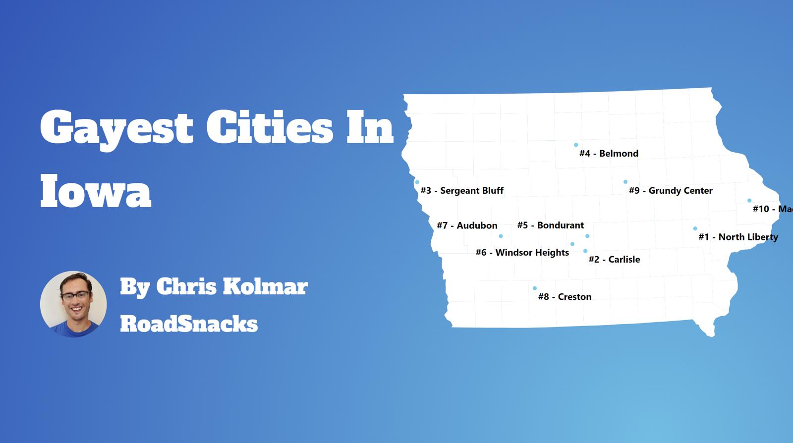 Gayest Cities In Iowa Map