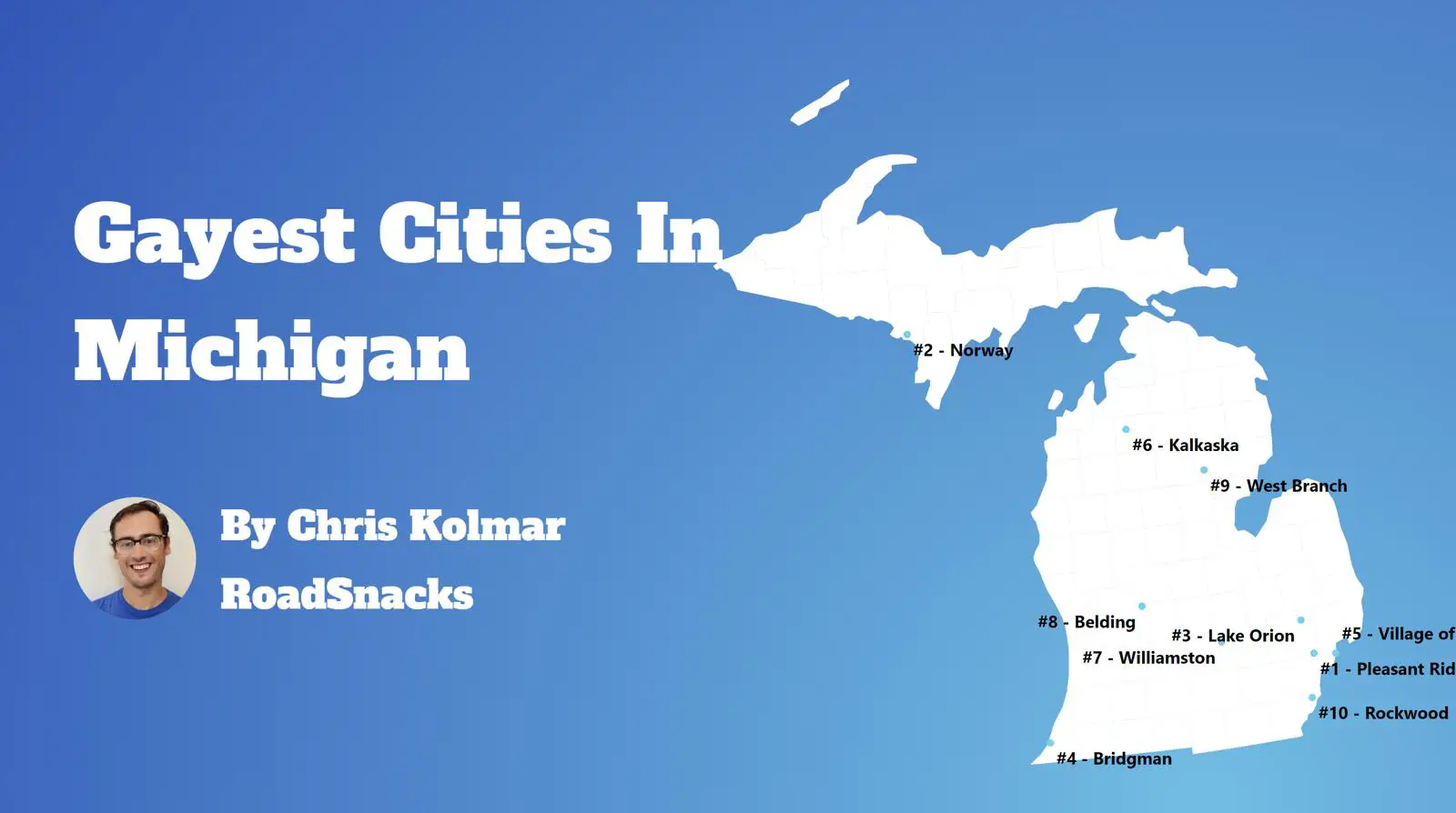Gayest Cities In Michigan Map