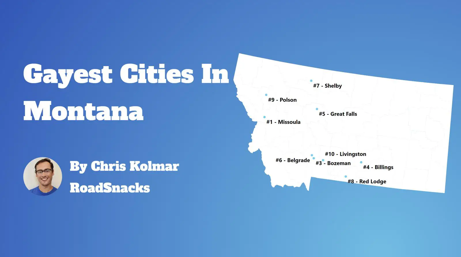 Gayest Cities In Montana Map