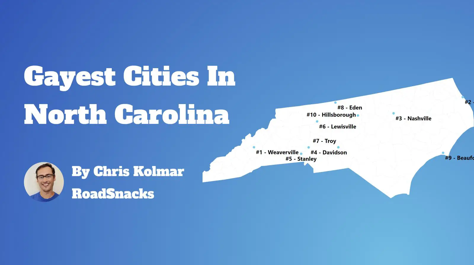 Gayest Cities In North Carolina Map
