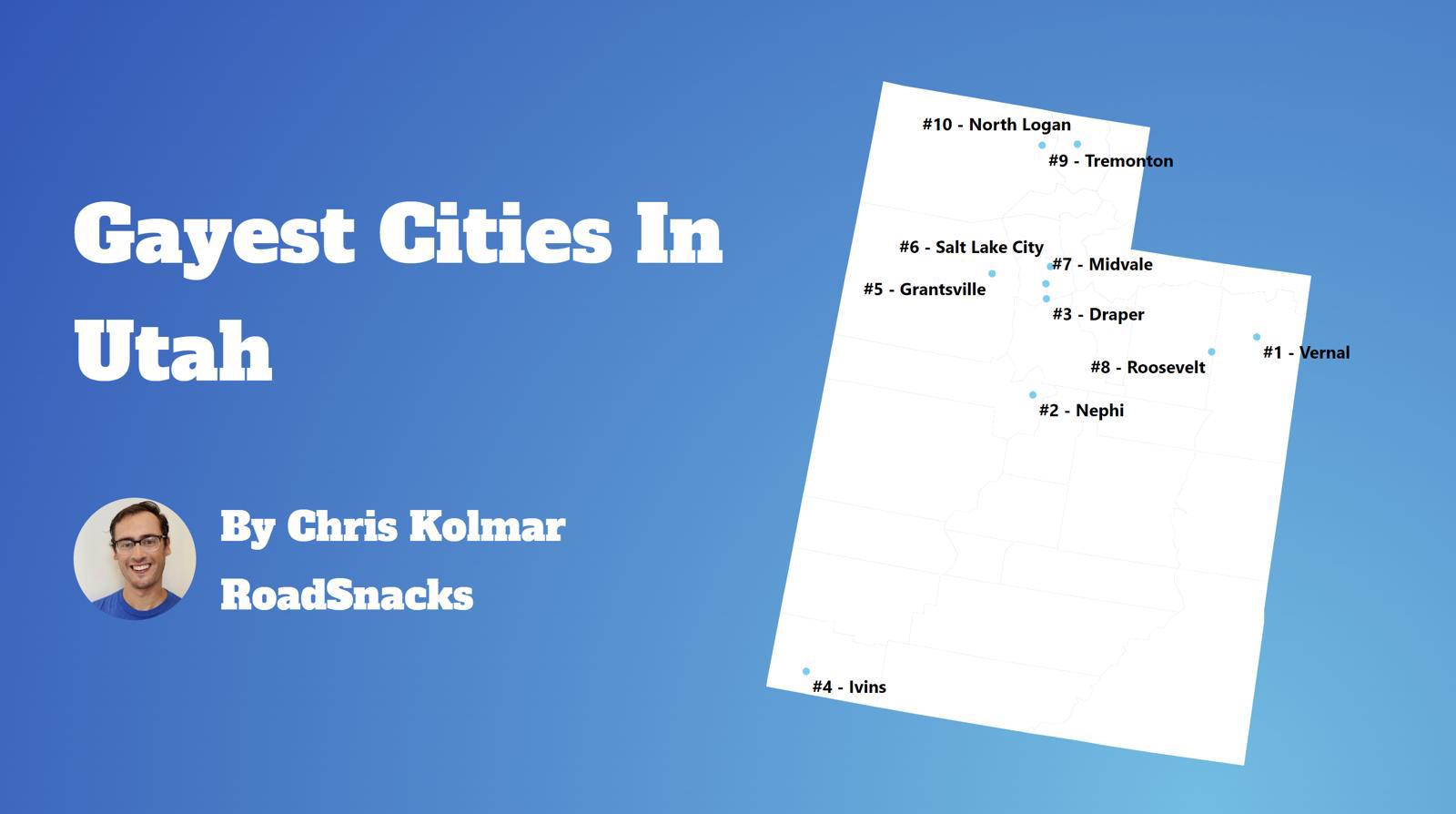 Gayest Cities In Utah Map