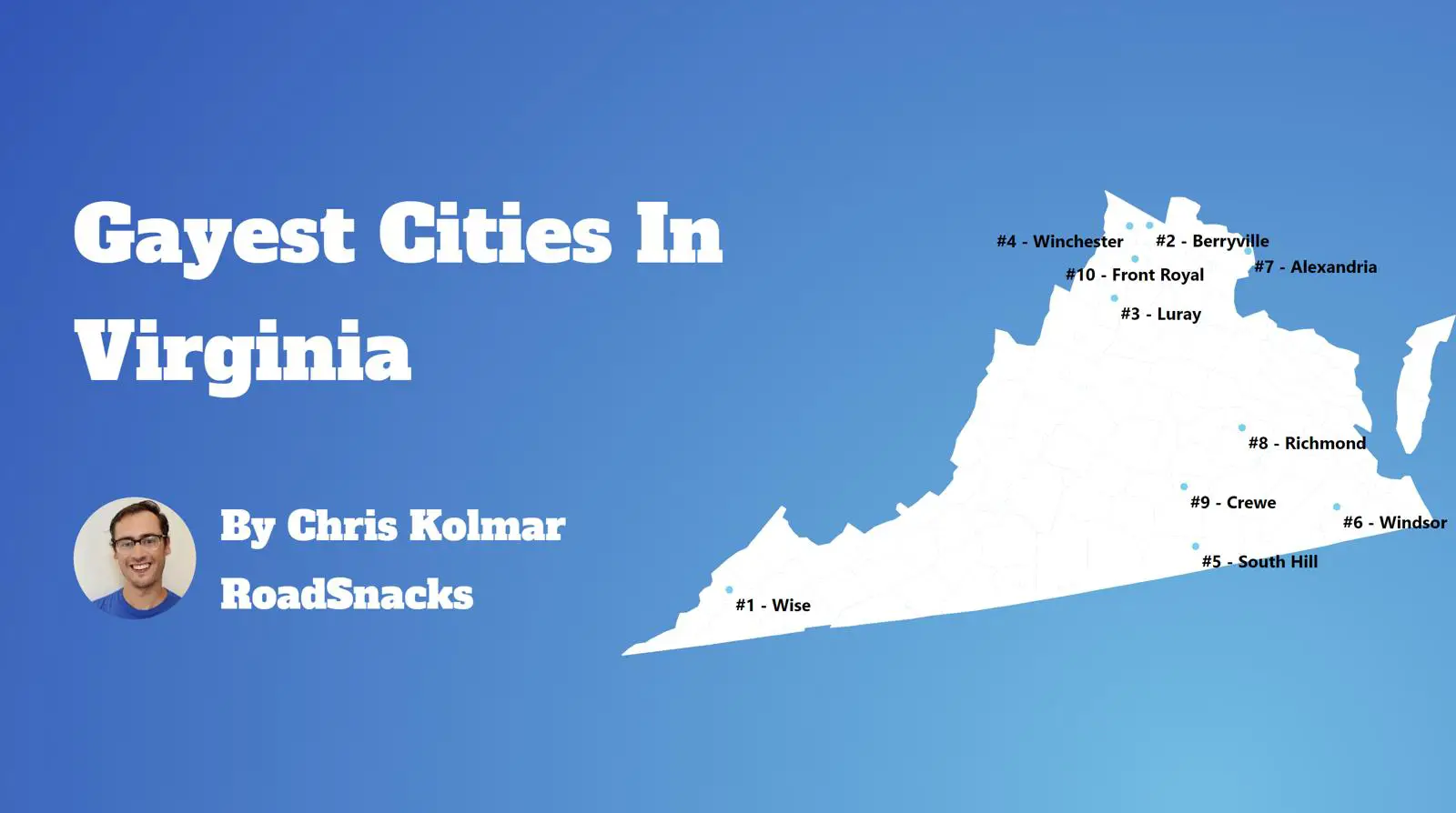Gayest Cities In Virginia Map
