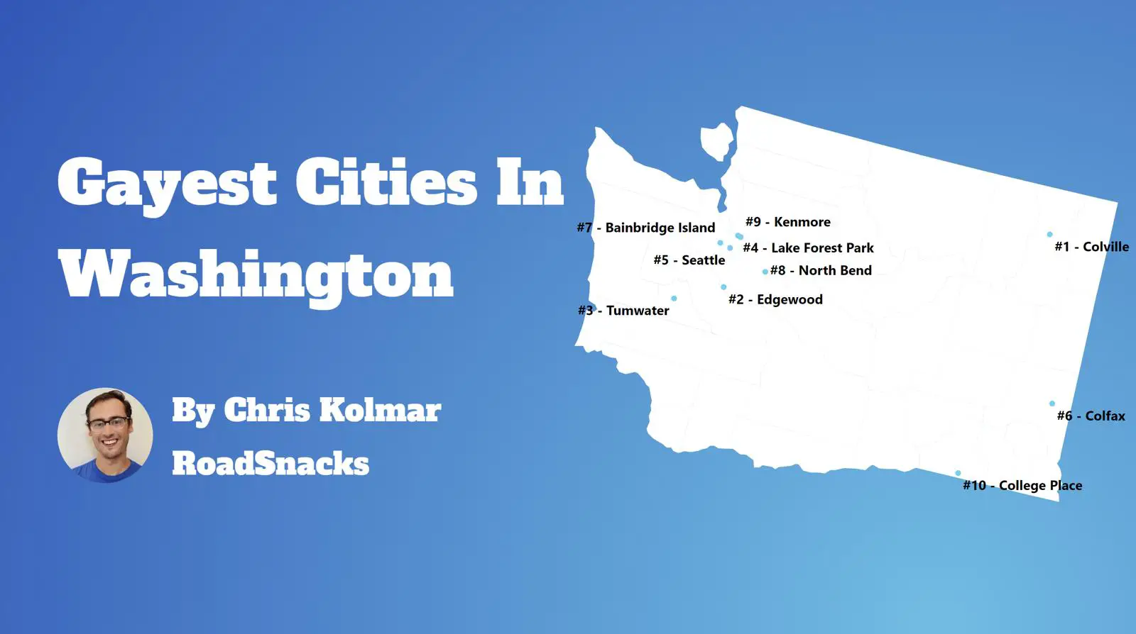 Gayest Cities In Washington Map