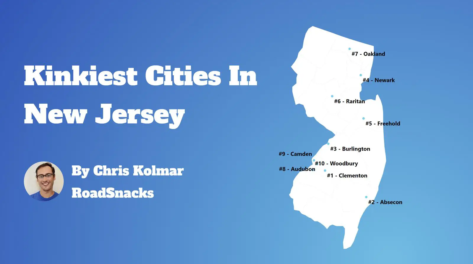 Kinkiest Cities In New Jersey Map