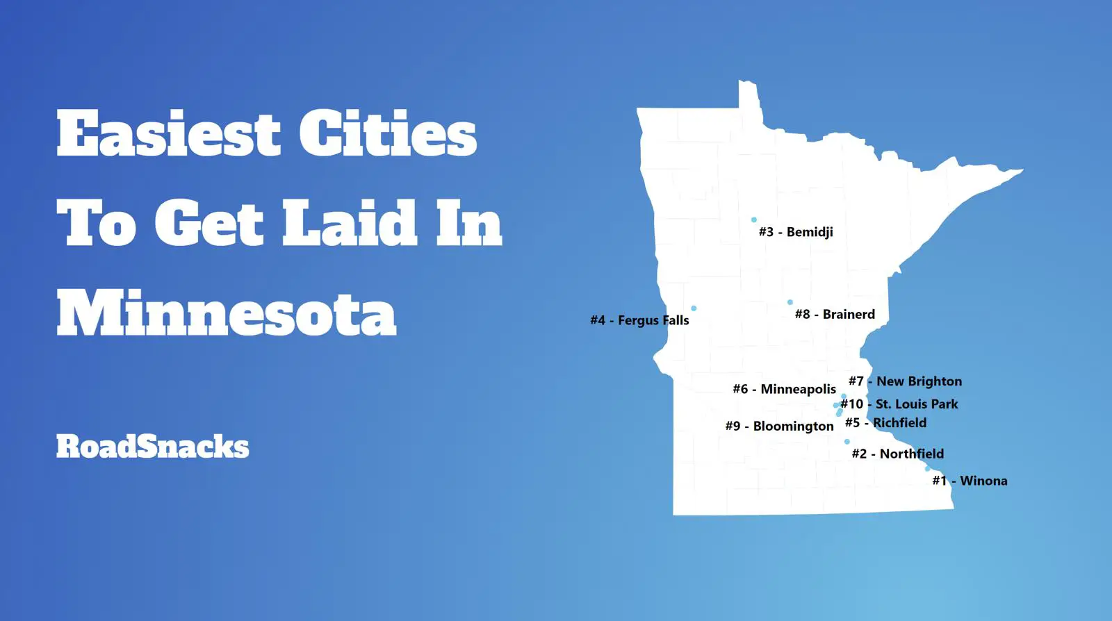 Places To Get Laid In Minnesota Map