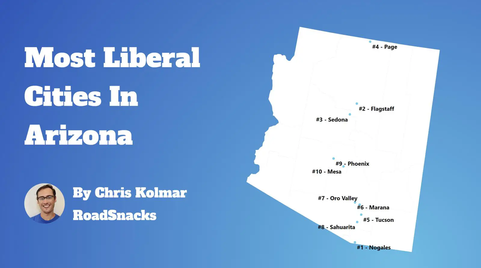 Most Liberal Cities In Arizona Map