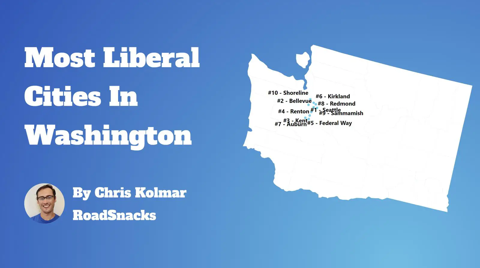 Most Liberal Cities In Washington Map