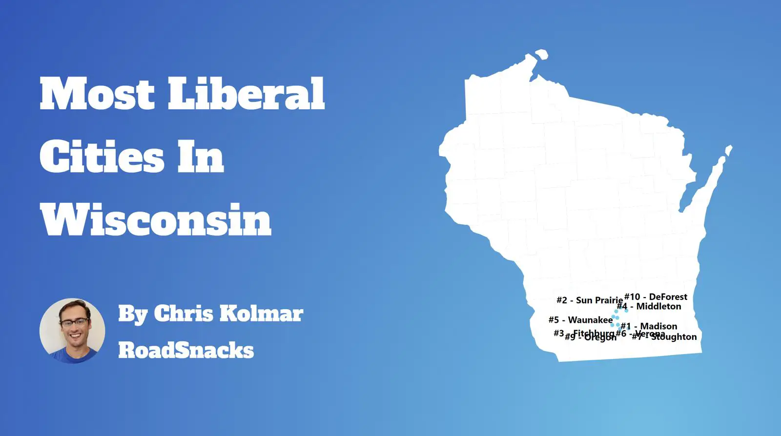 Most Liberal Cities In Wisconsin Map