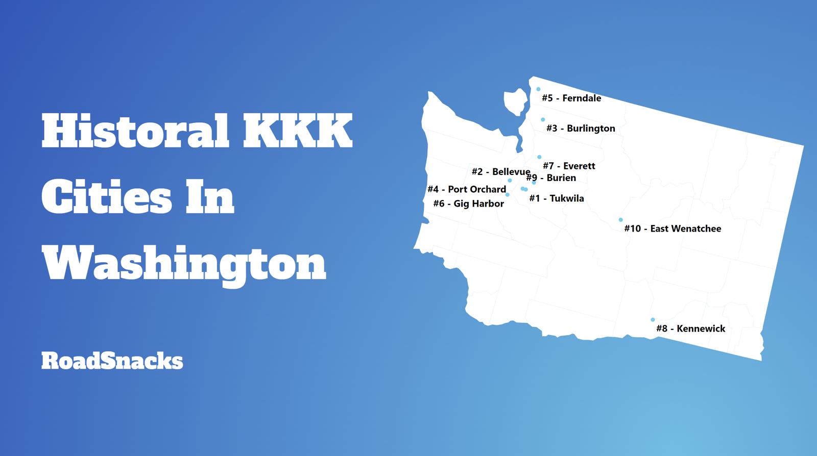 Most Racist Cities In Washington Map
