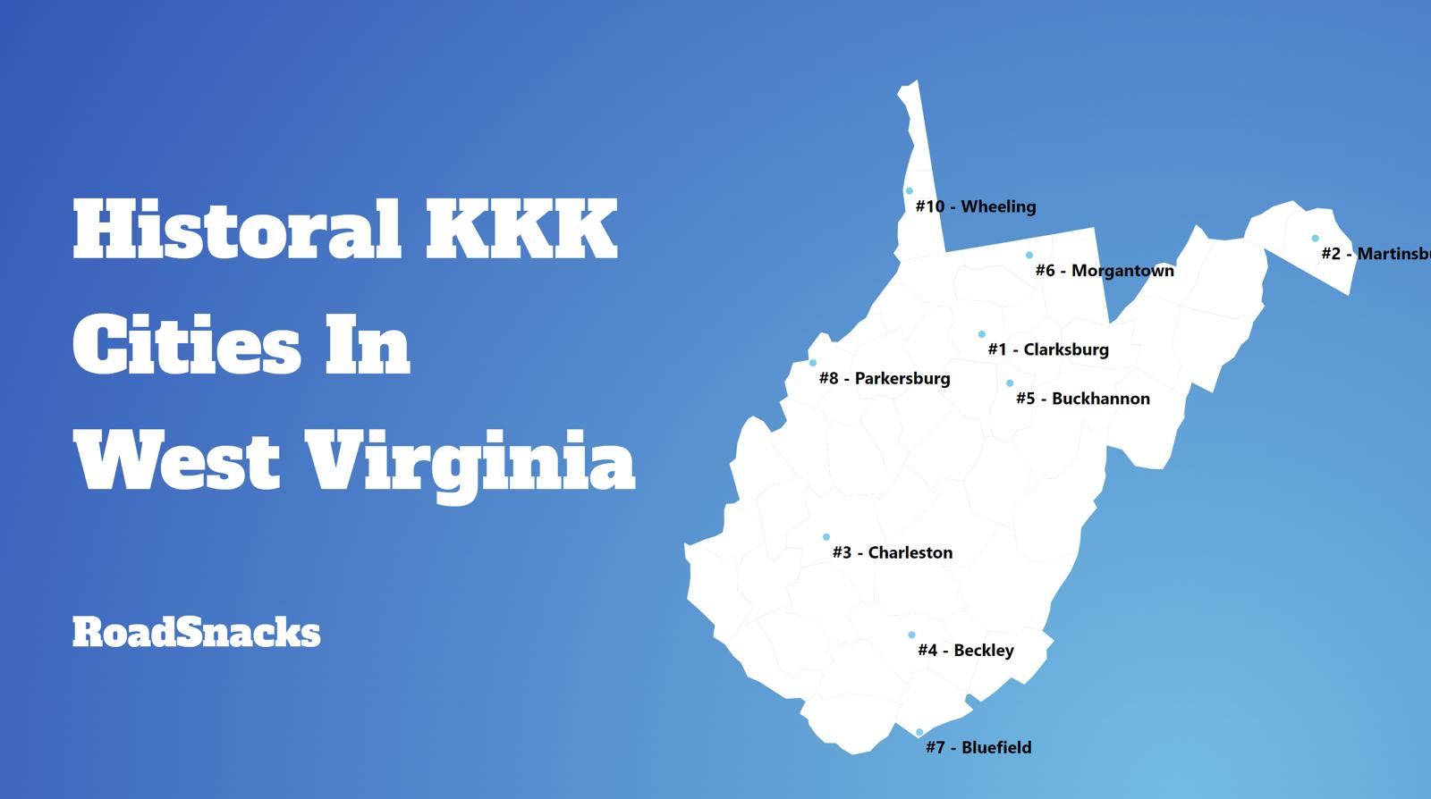 Most Racist Cities In West Virginia Map
