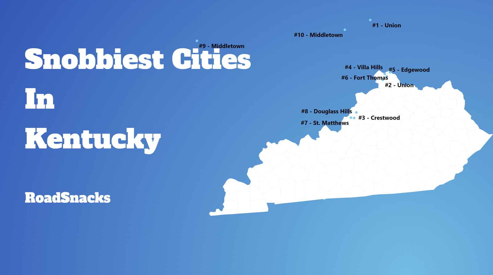 Snobbiest Cities In Kentucky Map