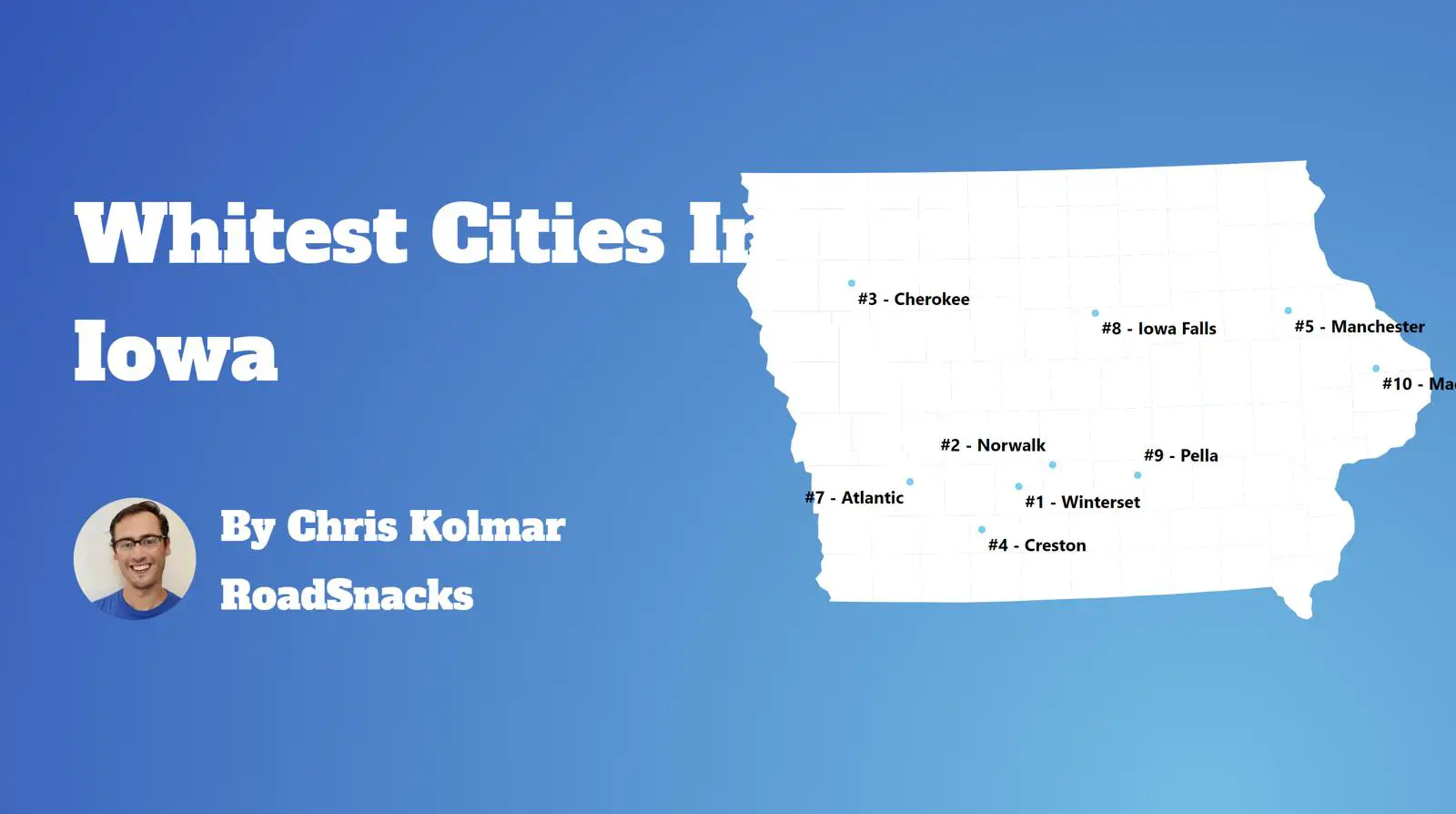 Cities With Highest White Population In Iowa Map