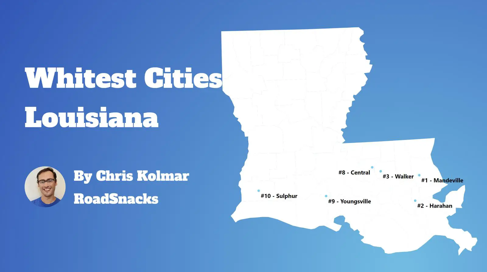 Cities With Highest White Population In Louisiana Map