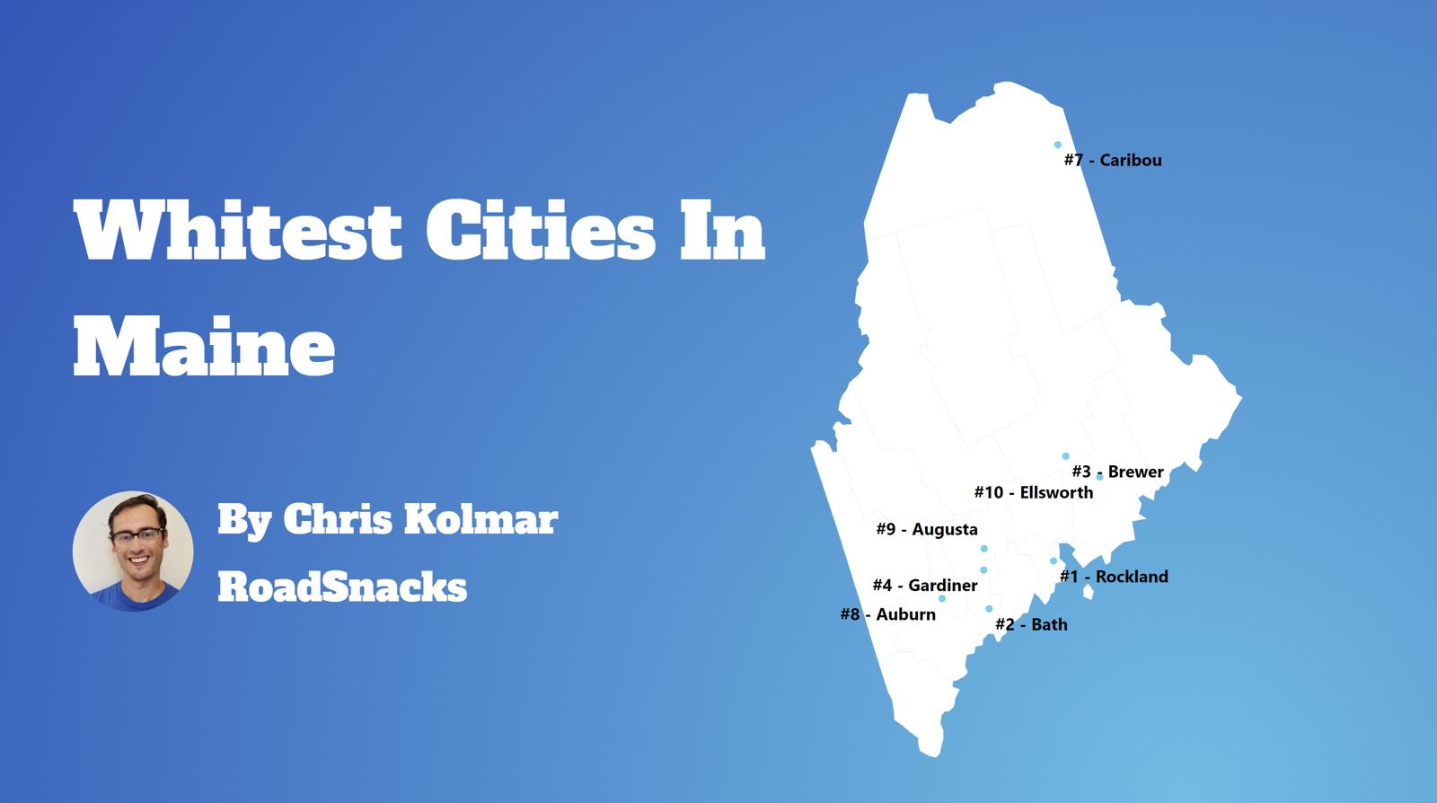 Cities With Highest White Population In Maine Map