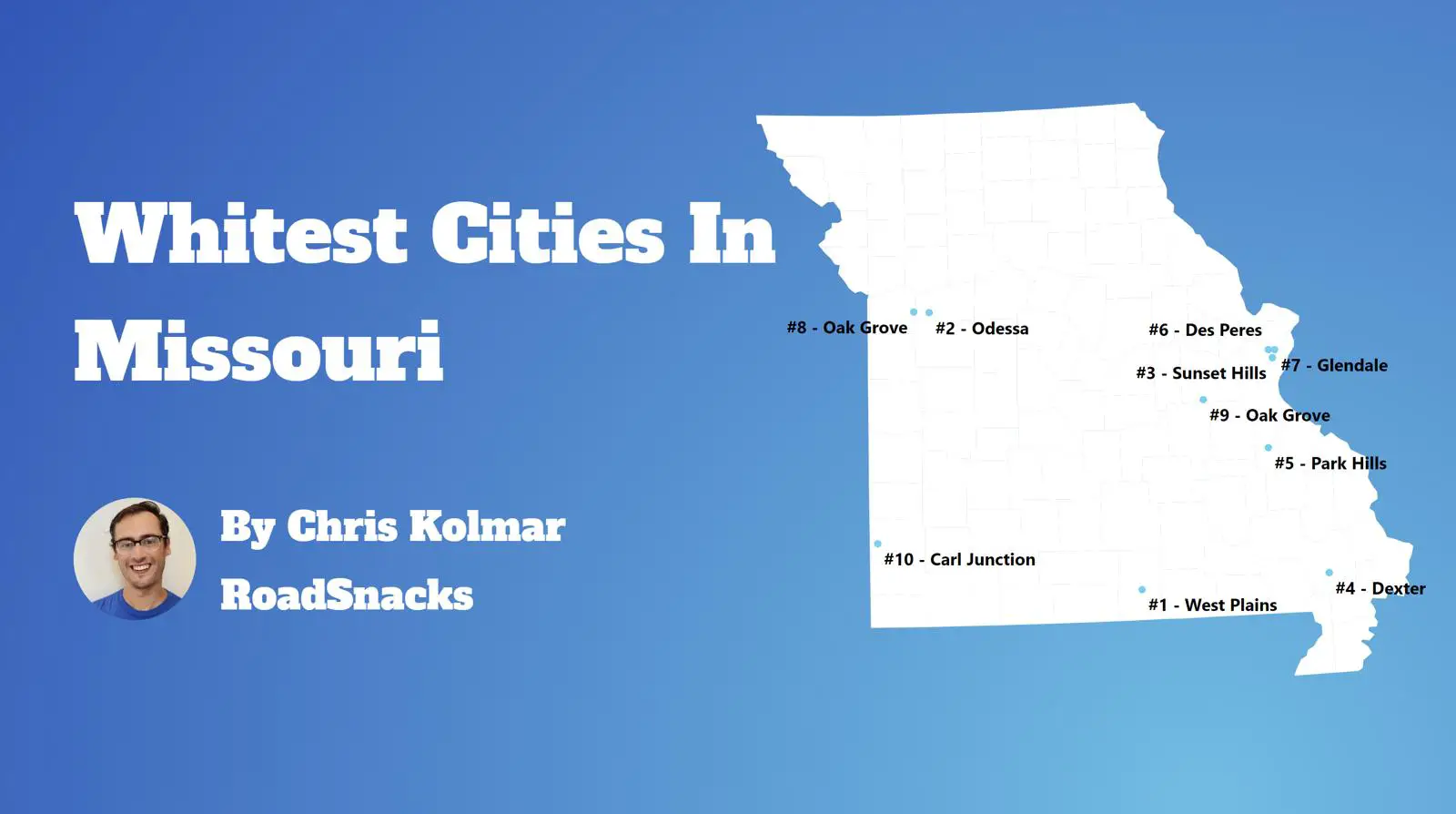Cities With Highest White Population In Missouri Map