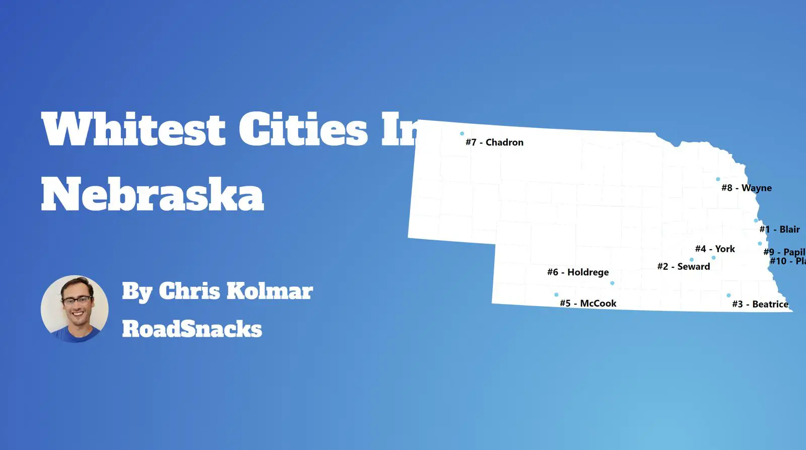 Cities With Highest White Population In Nebraska Map