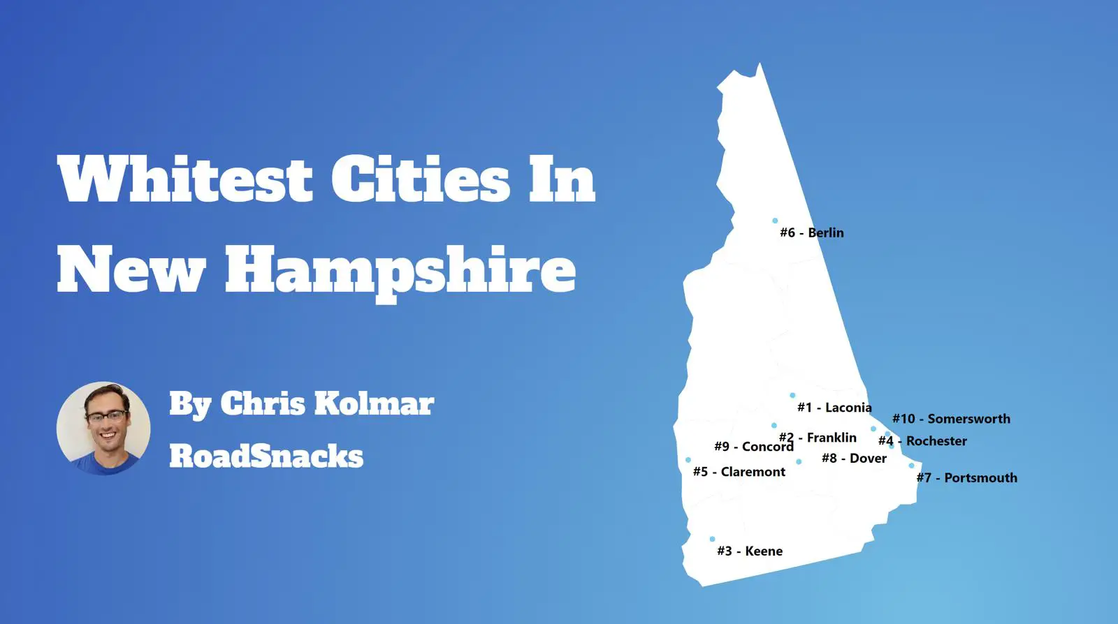 Cities With Highest White Population In New Hampshire Map