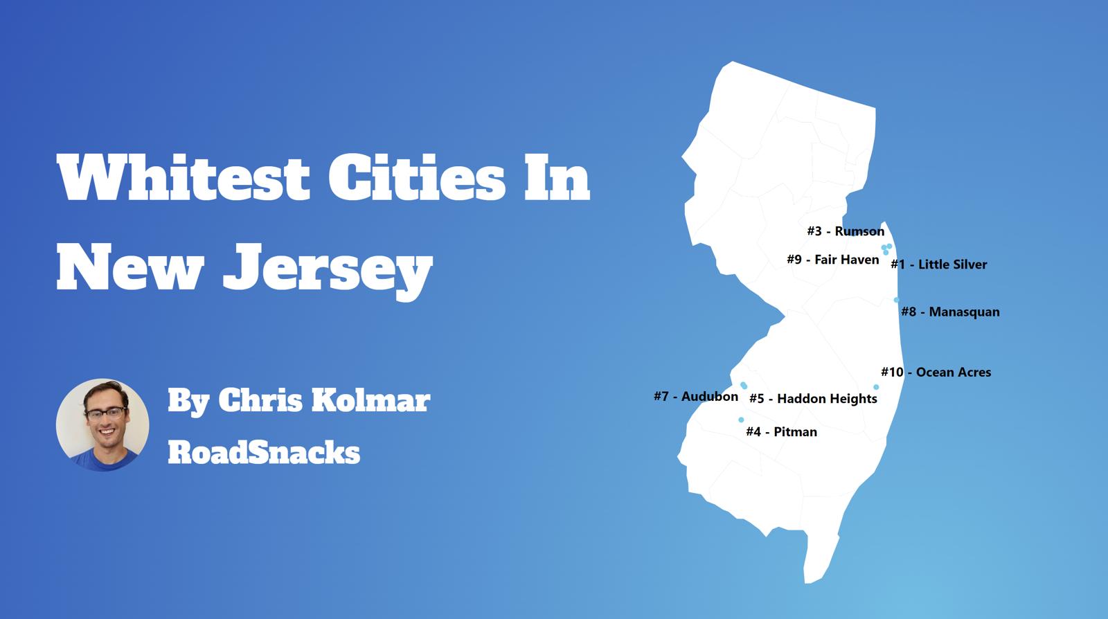 Cities With Highest White Population In New Jersey Map