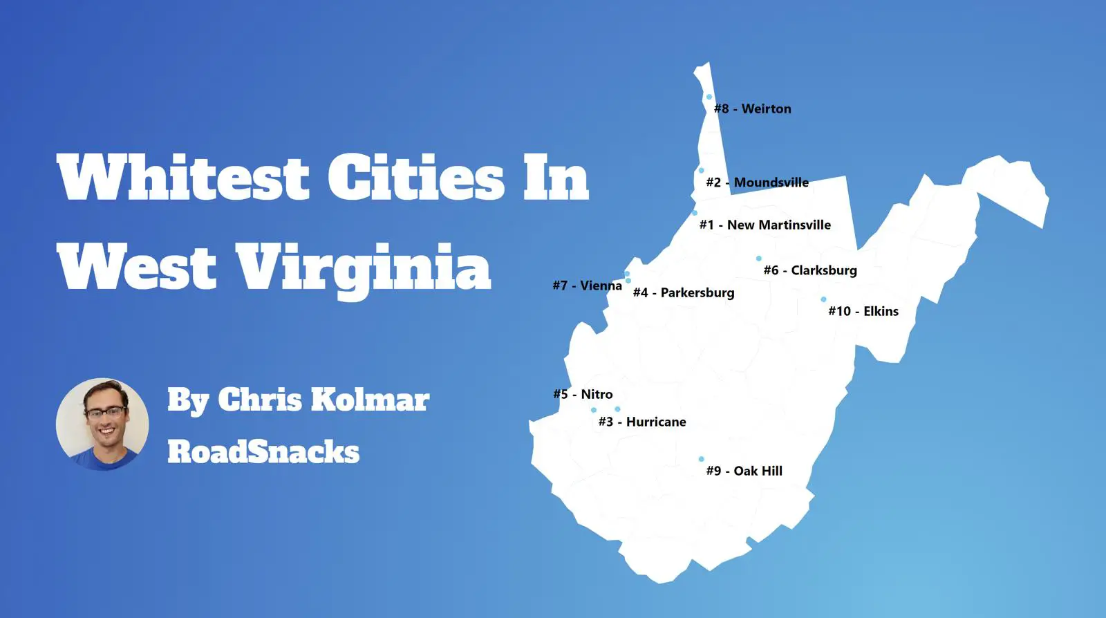 Cities With Highest White Population In West Virginia Map
