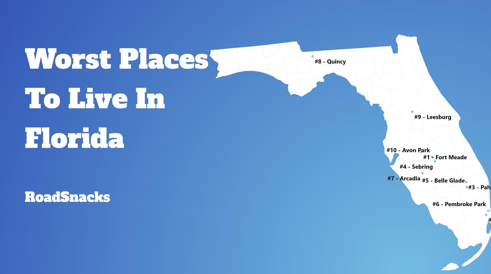 Worst Places To Live In Florida Map
