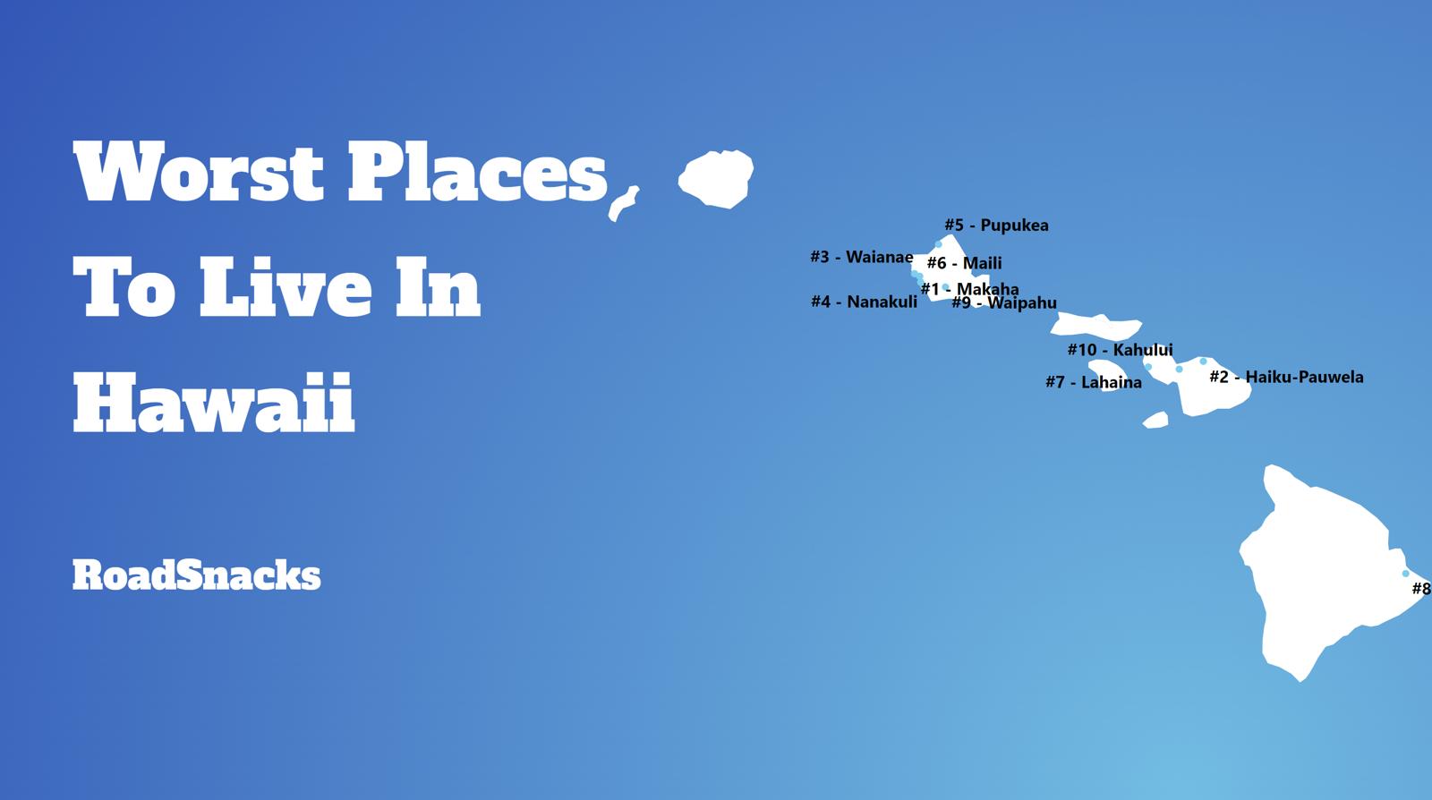 Worst Places To Live In Hawaii Map