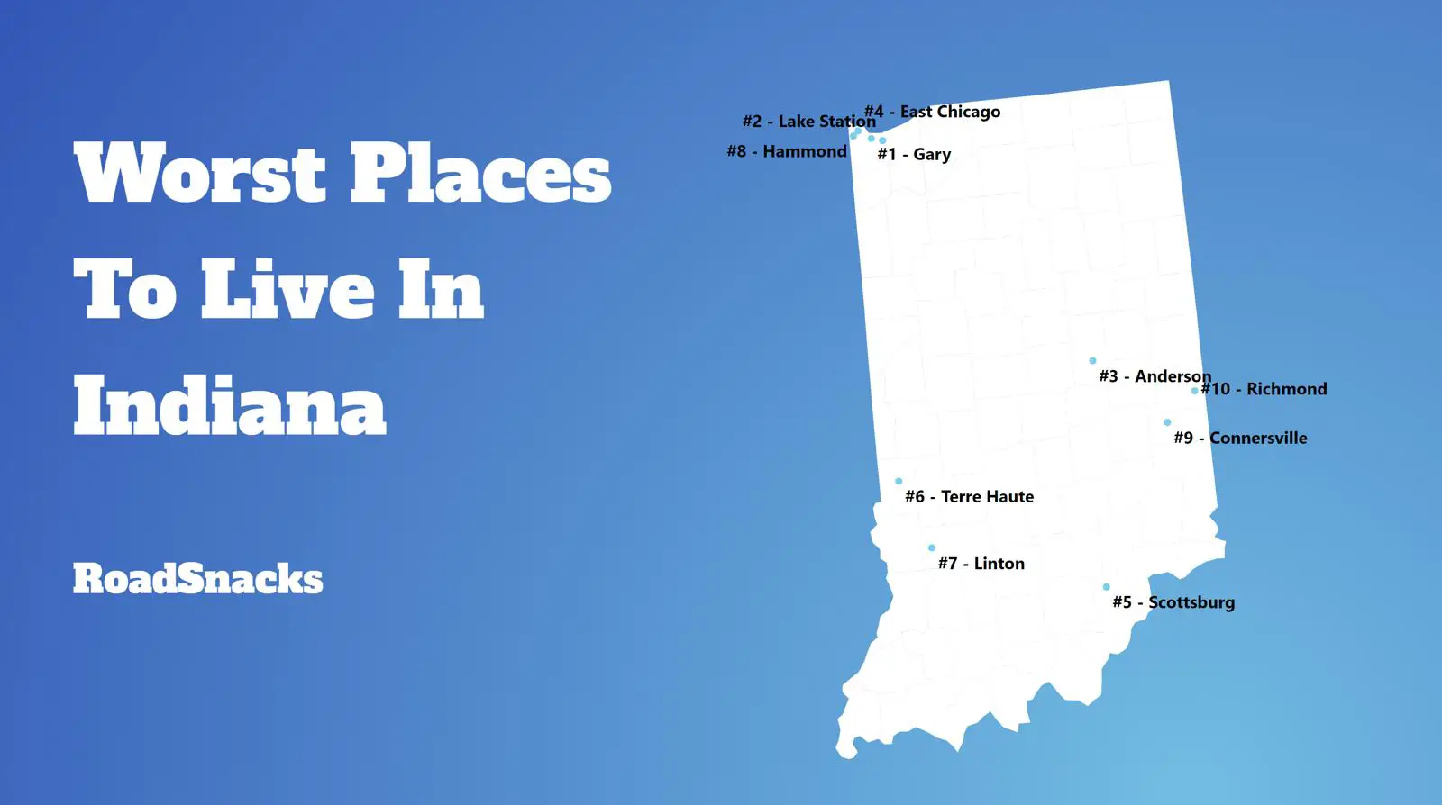 Worst Places To Live In Indiana Map