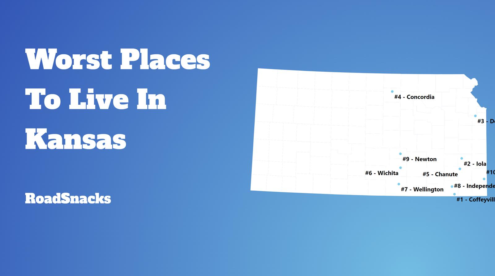 Worst Places To Live In Kansas Map