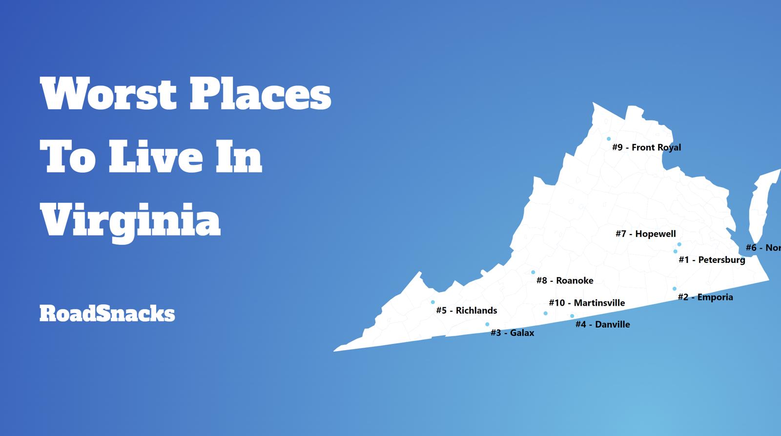 Worst Places To Live In Virginia Map